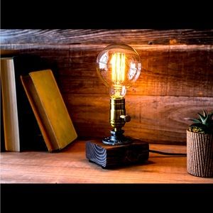 Handmade Edison Steampunk Table Deak Lamp Rustic Lamp